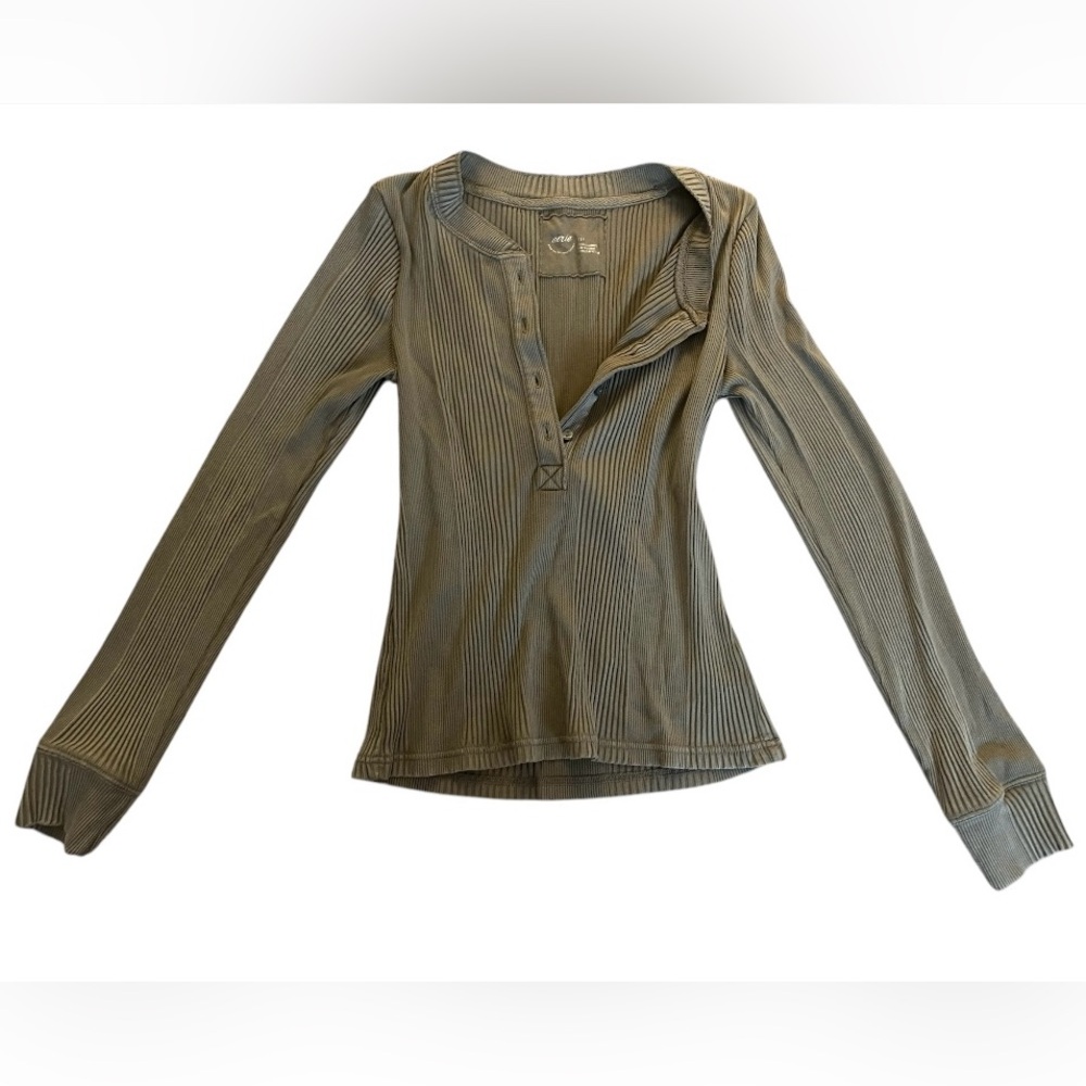 Aerie Henley Long Sleeve Top